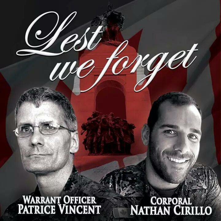 Corporal Cirillo and Warrant Officer Patrice Vincent